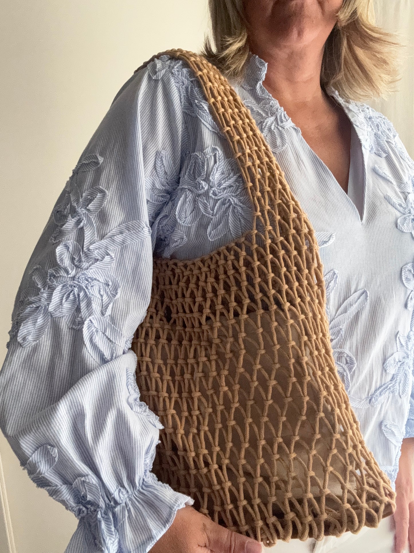 Borsa in corda CLaire - écru scuro