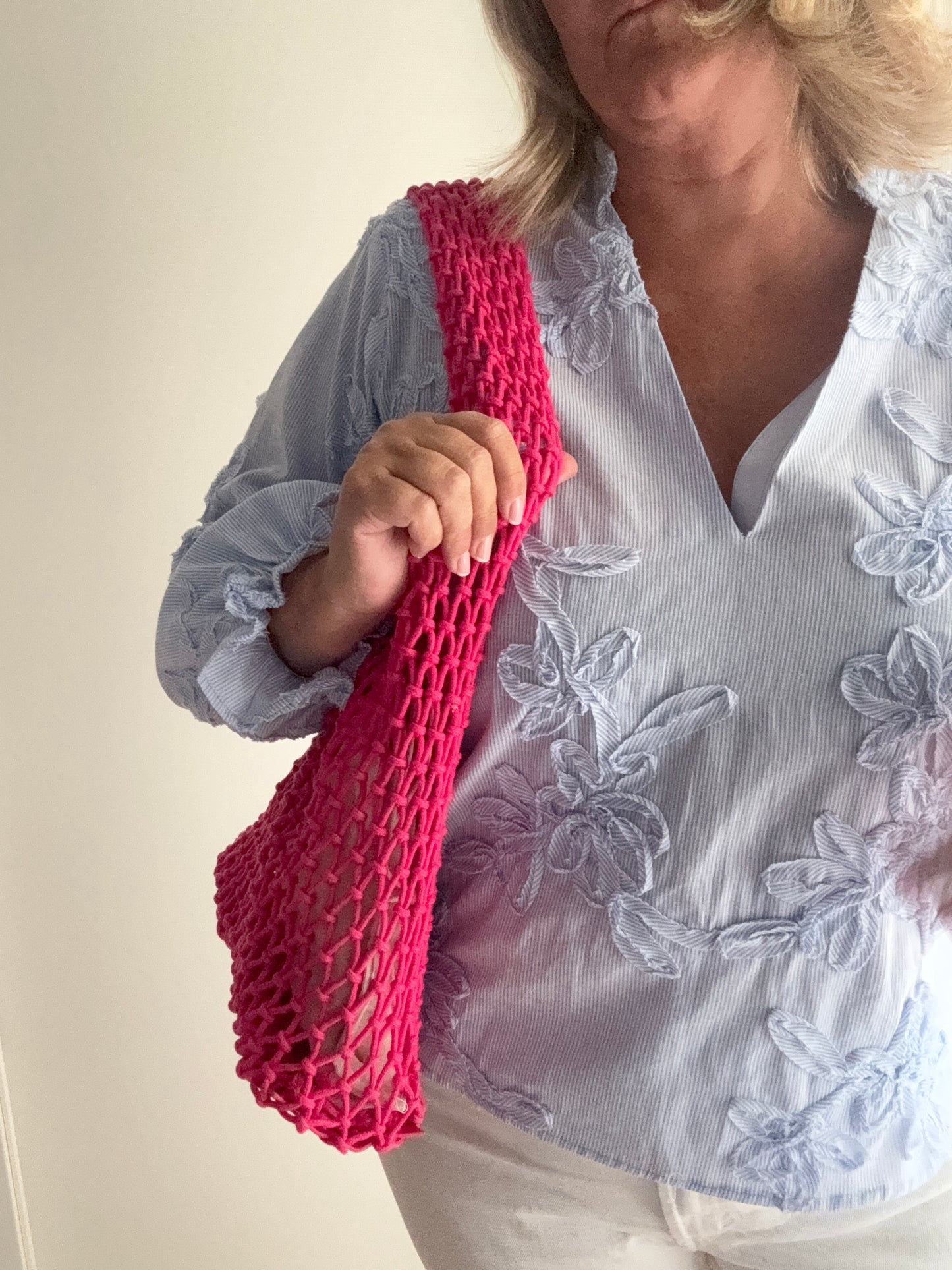 Borsa in corda CLaire - fucsia