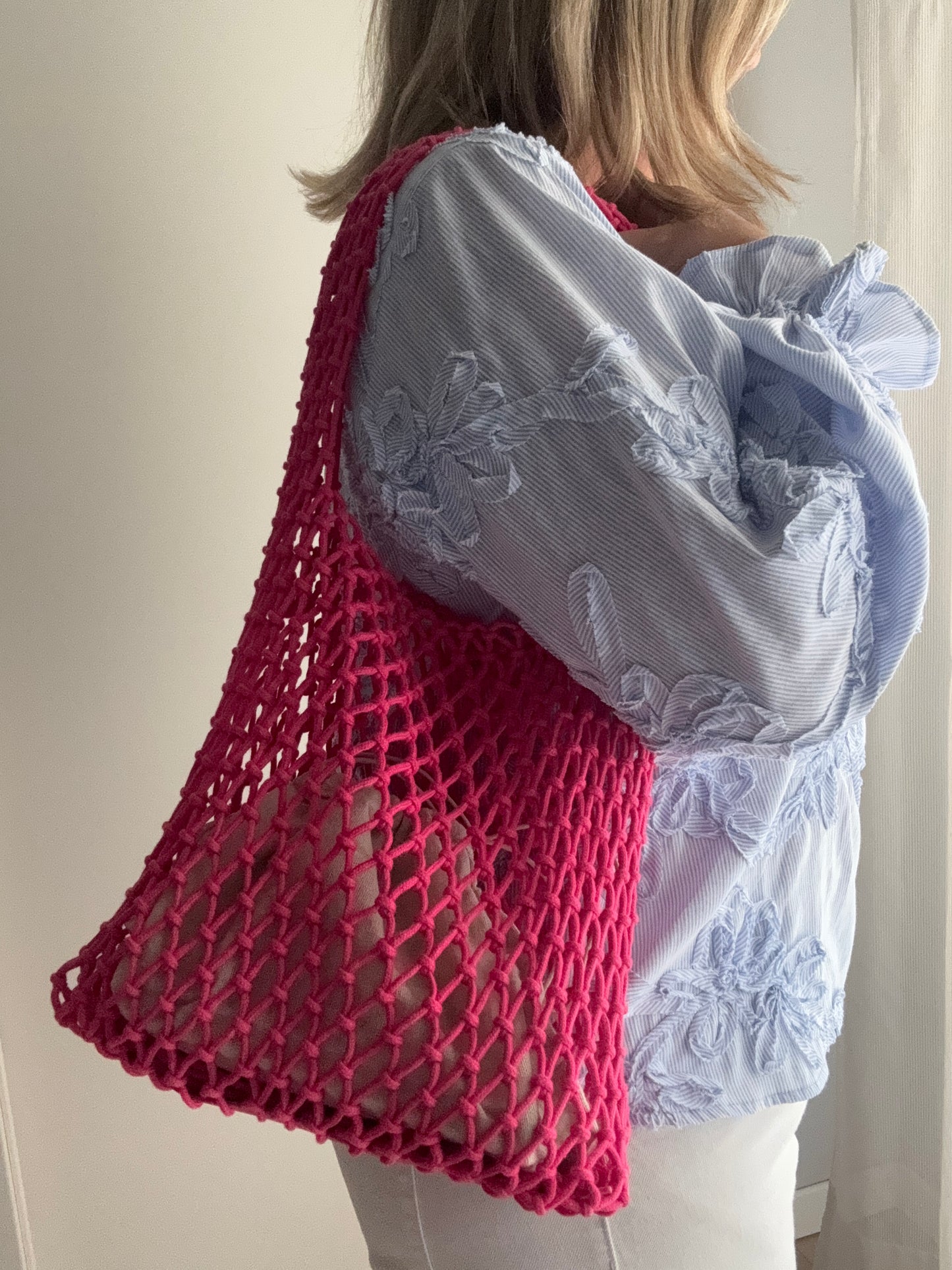 Borsa in corda CLaire - fucsia
