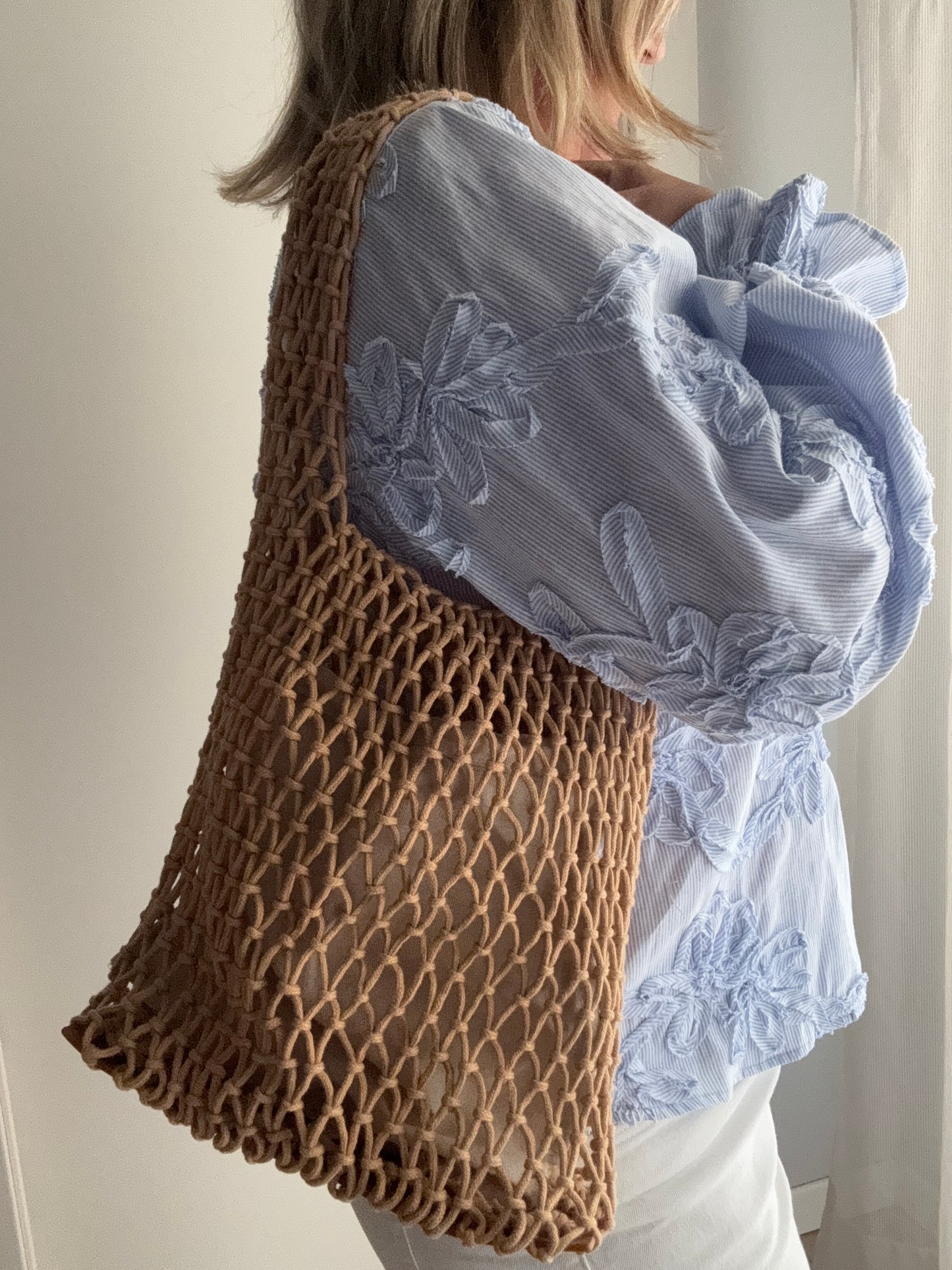 Borsa in corda CLaire - écru scuro