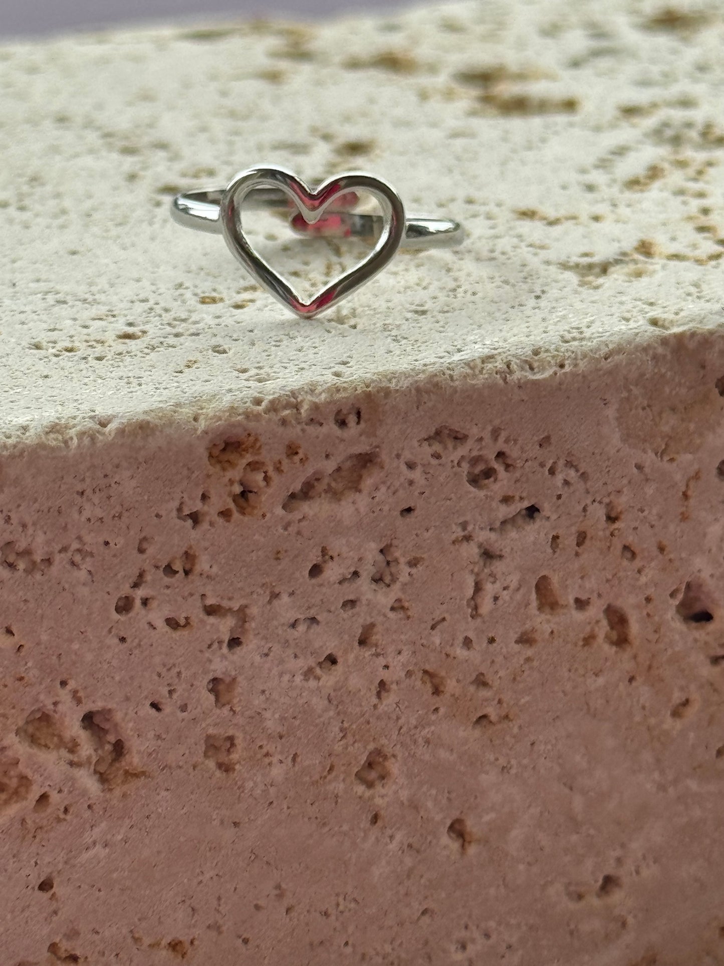 Anello in acciaio inossidabile Love - argento