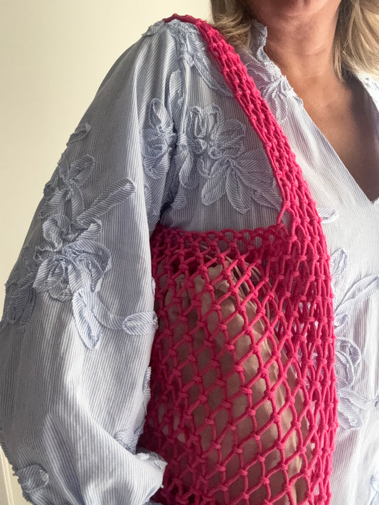 Borsa in corda CLaire - fucsia