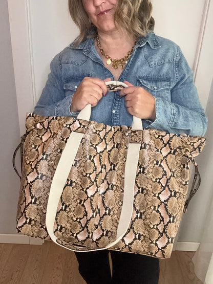 Borsa Eloise in vegan leather- pitonata