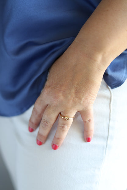 Anello in acciaio inossidabile Legame  - oro