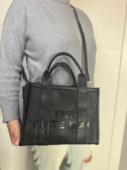 Borsa a mano in simil pelle- TOTE Baby- nero