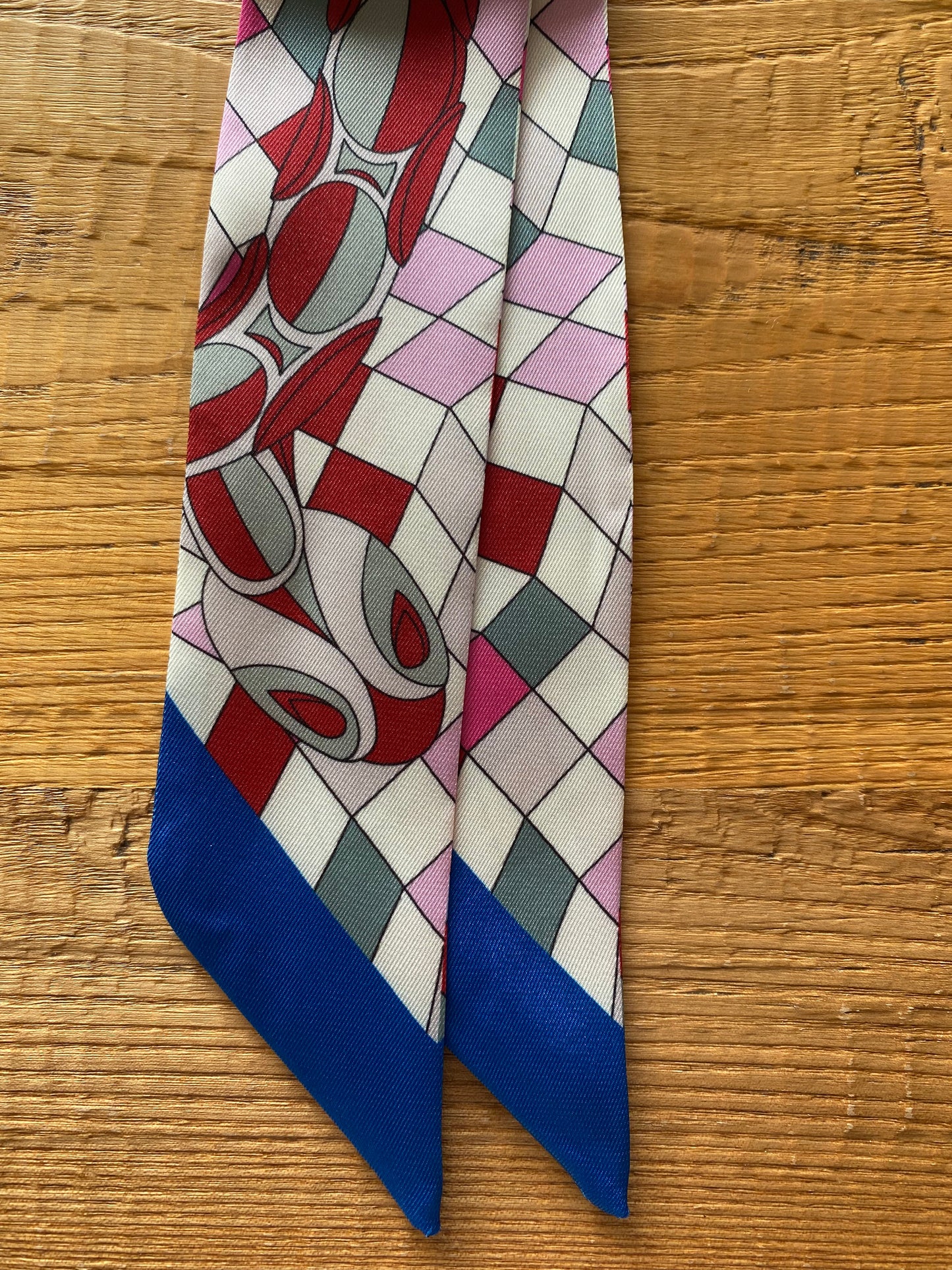 Foulard Alba - quadretti rosa fucsia