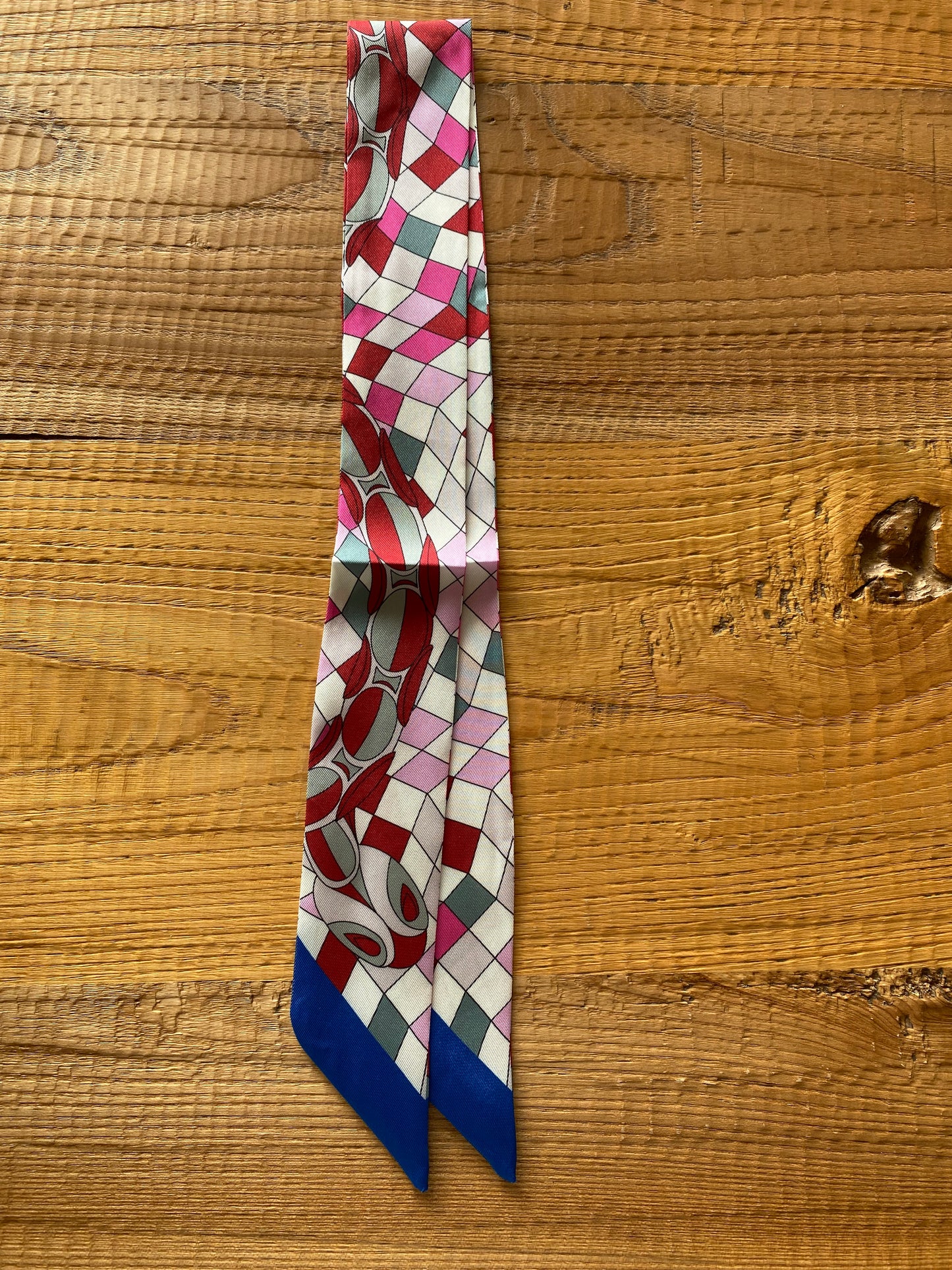 Foulard Alba - quadretti rosa fucsia