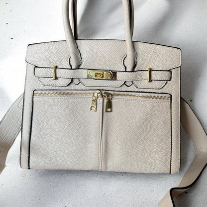 Borsa Naomi  in simil pelle- beige