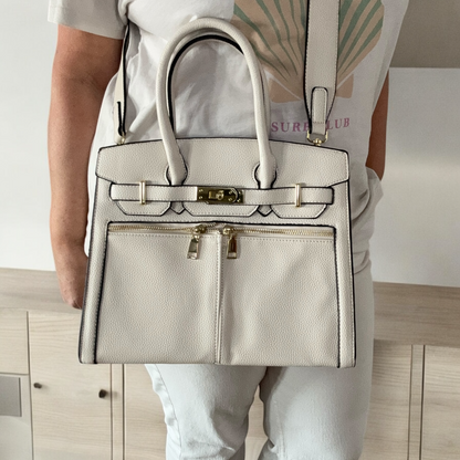 Borsa Naomi  in simil pelle- beige