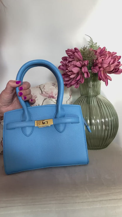 Borsa a mano in simil pelle Megan baby -lilla